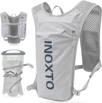 Running Hydration Vest Backpack,Lightweight Insulated Pack with 1.5L Water Bladder Bag Daypack for Hiking Trail Running Cycling Race Marathon for Women Men