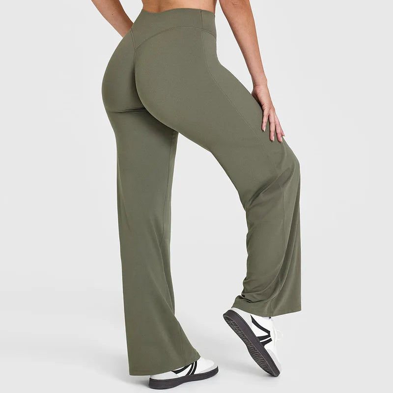 Softmotion Straight-Leg Yoga Pants – Naked-Feel Athletic Trousers