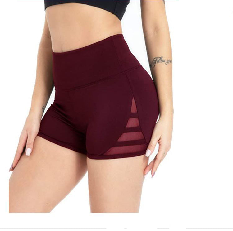 KHEKUA Peach Hip High-Waist Yoga Shorts