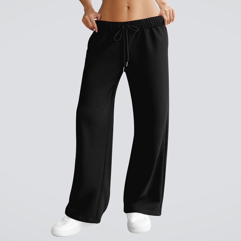Dlooda Y2K Wide-Leg Sweatpants – Minimalist Baggy Lounge Trousers
