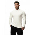 Nadsir Thermal Mock-Neck Base Layer – High-Elasticity Winter Training Shirt