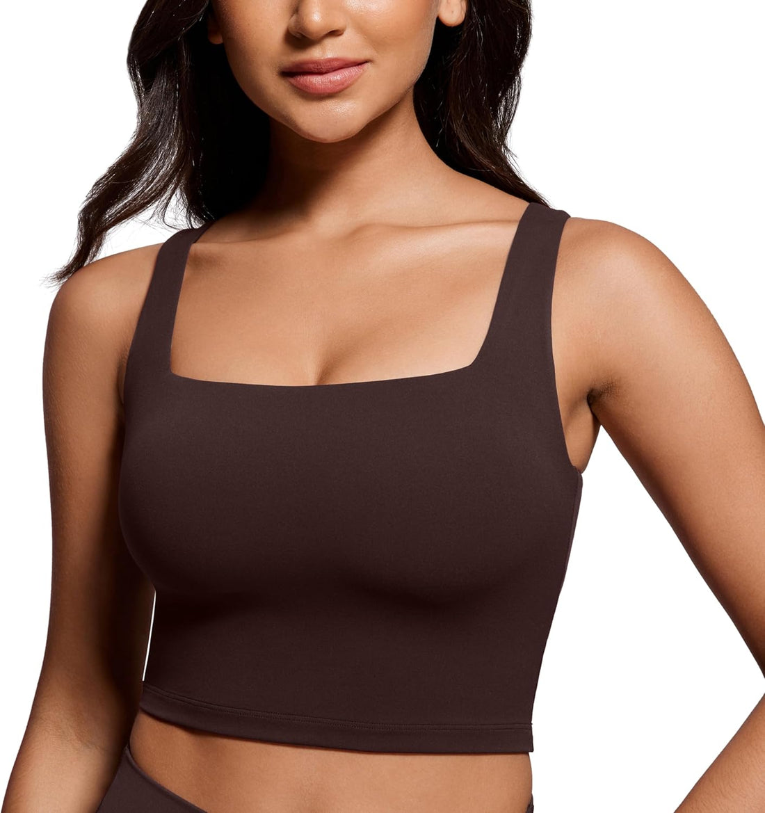 Square Neck Padded Wireless Sports Bra