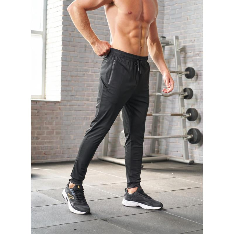Apex Men’s Cuffed Joggers – High-Stretch Big & Tall Athletic Sweatpants