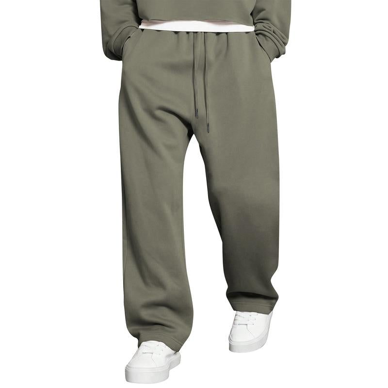 JMIERR Men'S Casual Baggy Pants Wide Leg Lounge Travel Pants with Pockets