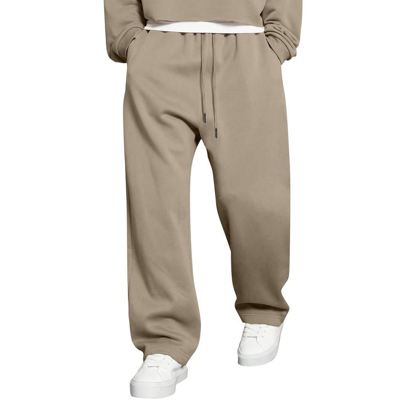 JMIERR Men'S Casual Baggy Pants Wide Leg Lounge Travel Pants with Pockets