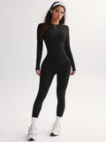 Classic Crew Neck & Skinny Legging Set – Two-Piece Sculpting Yoga Suit