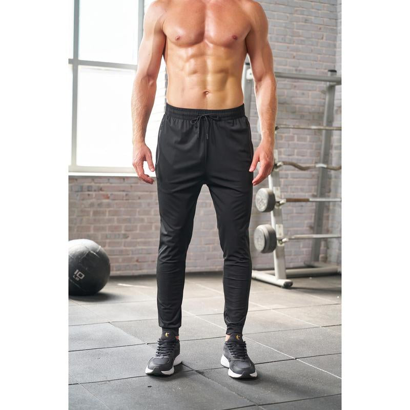 Apex Men’s Cuffed Joggers – High-Stretch Big & Tall Athletic Sweatpants