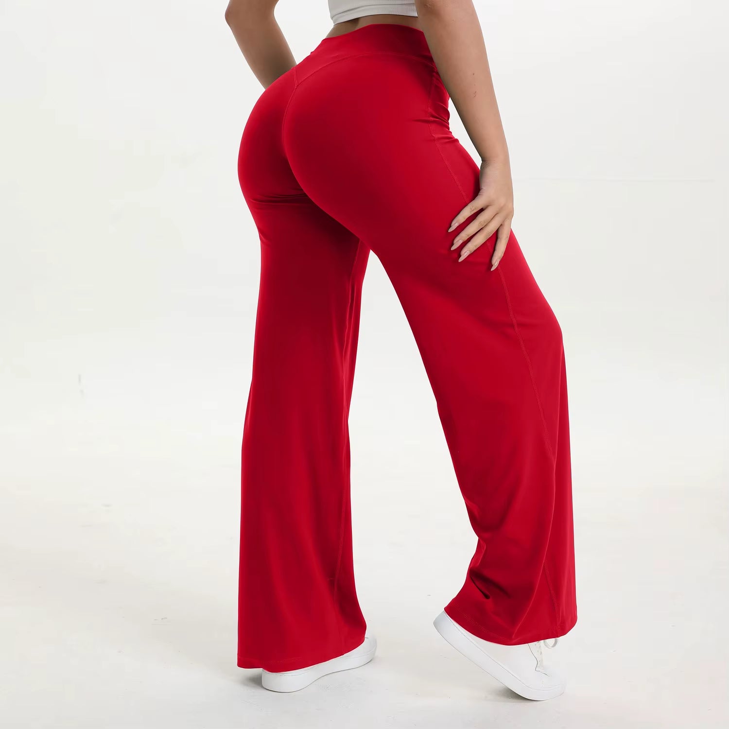Softmotion Straight-Leg Yoga Pants – Naked-Feel Athletic Trousers