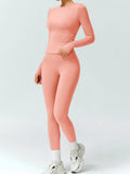Classic Crew Neck & Skinny Legging Set – Two-Piece Sculpting Yoga Suit
