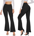 Flared Leggings Women Yoga Pants High Waisted Stretchy Workout Trousers with Pockets Bootcut for Gym