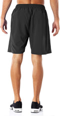 Men'S Casual Sports Quick Dry Workout Running or Gym Training Short with Zipper Pockets