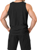 Mens Vests Gym Muscle Tank Tops Summer UPF 50+ Workout Bodybuilding Sleeveless T Shirts Quick Dry Running Vest