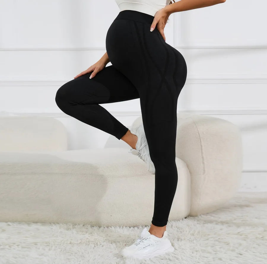 Over-the-Belly Maternity Leggings – Supportive Pregnancy Yoga Pants
