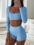 Women’s long sleeve and shorts set