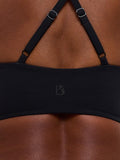 Poshknit Onyx Sports Bra – Luxury Ribbed Seamless Bralette