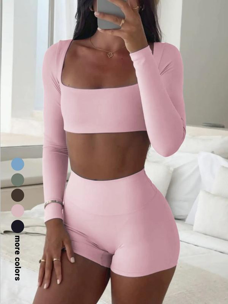 Women’s long sleeve and shorts set