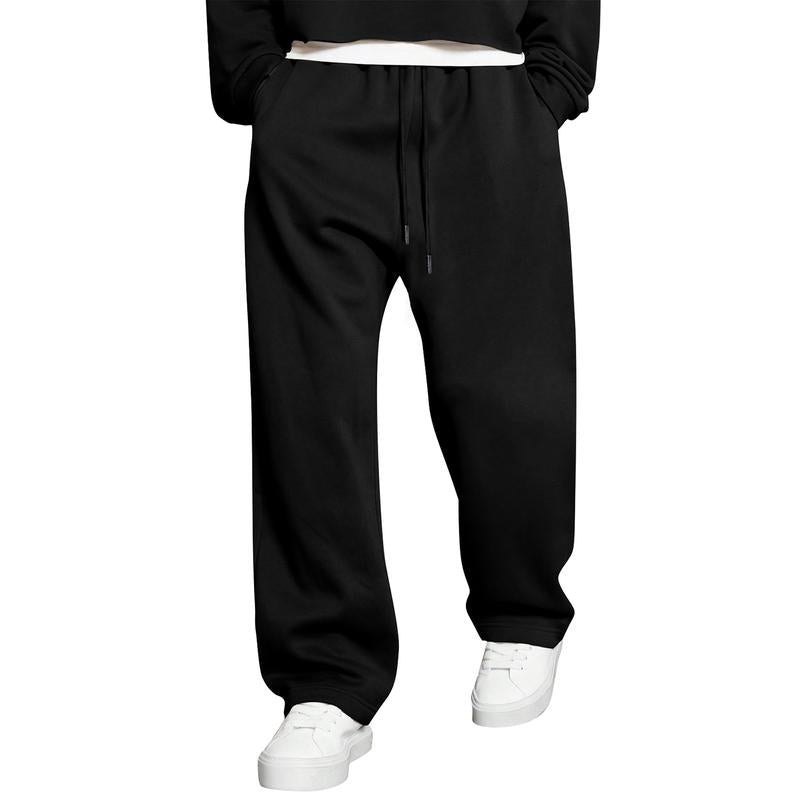 JMIERR Men'S Casual Baggy Pants Wide Leg Lounge Travel Pants with Pockets