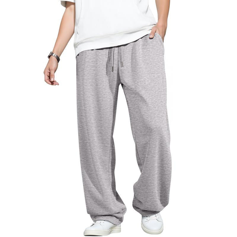 JMIERR Men'S Casual Baggy Pants Wide Leg Lounge Travel Pants with Pockets
