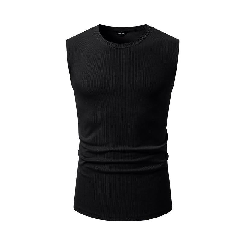 JMIERR Ribbed Muscle Tank – Slim-Fit Knit Gym Vest