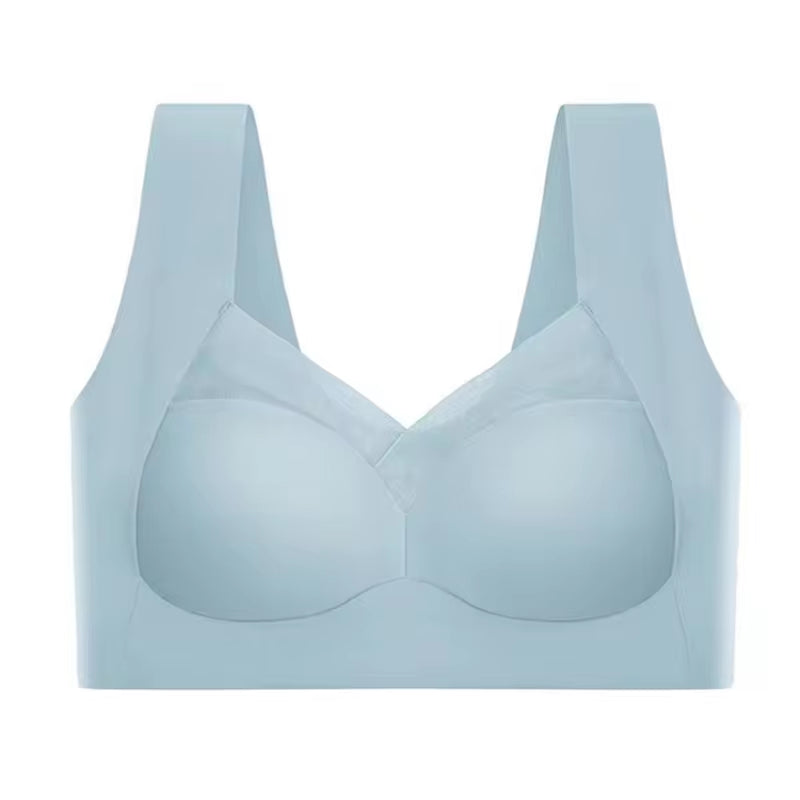 Seamless Lace Push-Up Sports Bra