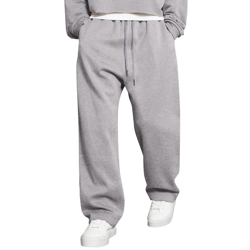 JMIERR Men'S Casual Baggy Pants Wide Leg Lounge Travel Pants with Pockets