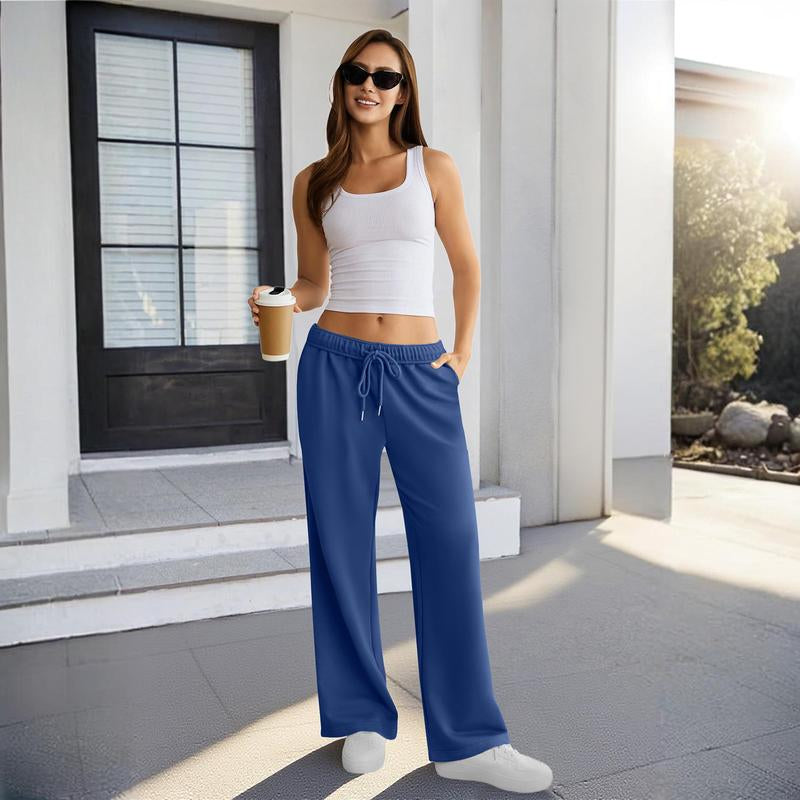 Dlooda Y2K Wide-Leg Sweatpants – Minimalist Baggy Lounge Trousers