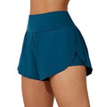 High-Waist Swim Shorts with Pockets
