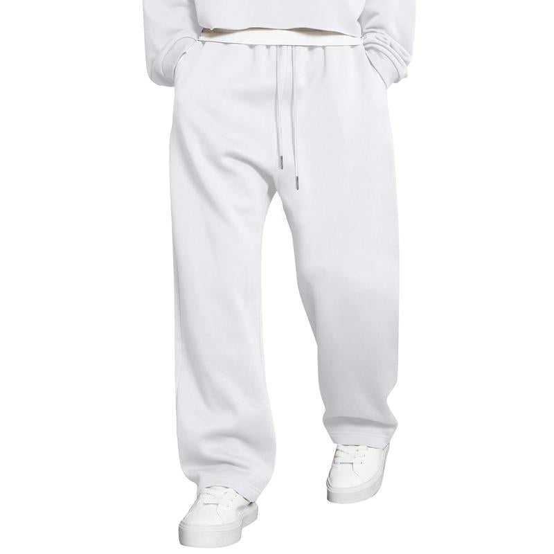 JMIERR Men'S Casual Baggy Pants Wide Leg Lounge Travel Pants with Pockets