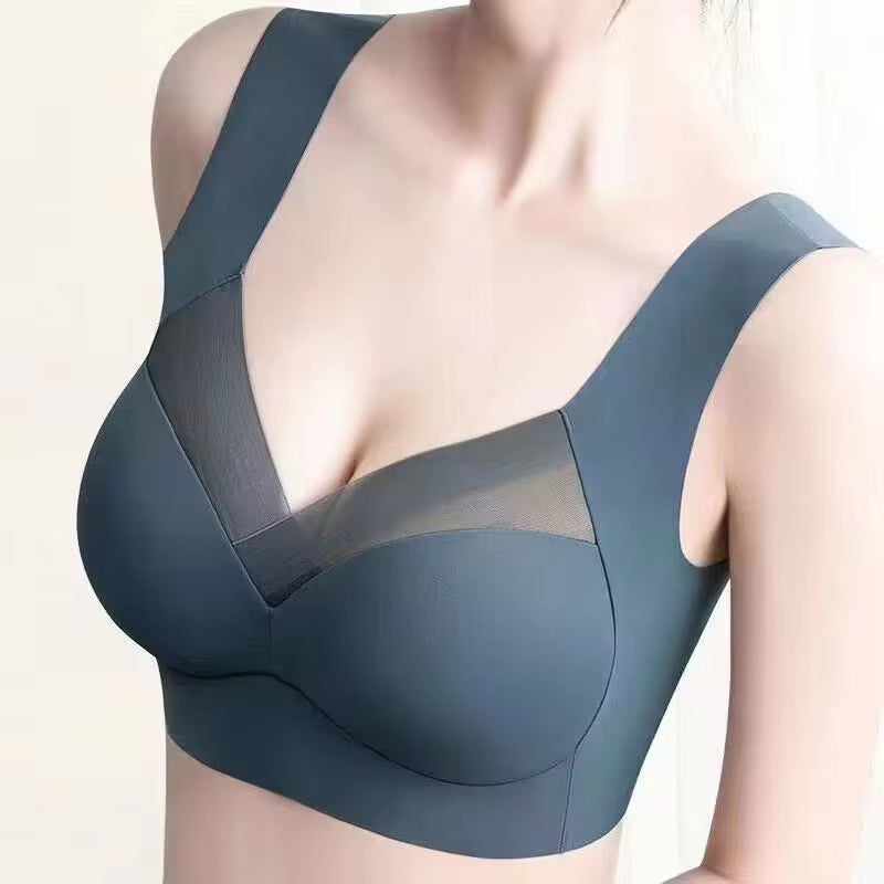 Seamless Lace Push-Up Sports Bra