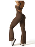Elite Backless Yoga Bodysuit – Sculpting Slim-Fit Sports Romper