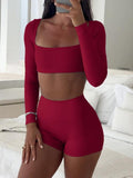 Women’s long sleeve and shorts set