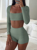 Women’s long sleeve and shorts set