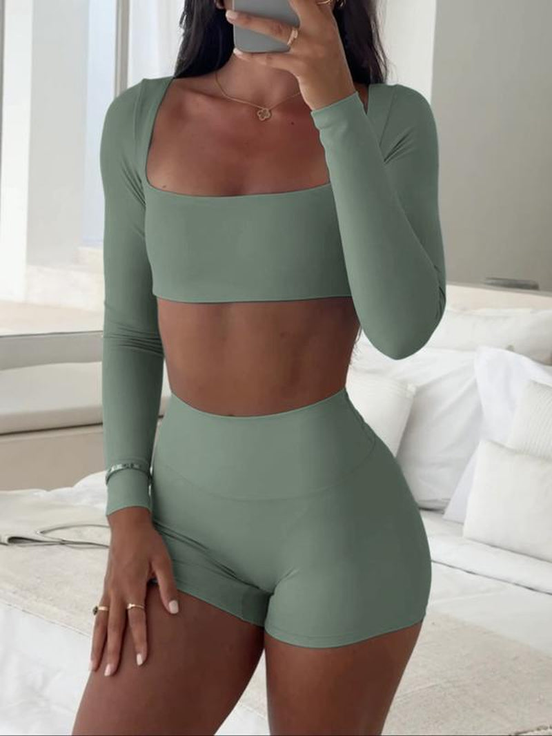Women’s long sleeve and shorts set