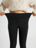 Thermal Lamb-Wool Fleece Leggings – Ultra-Warm Winter Running Tights