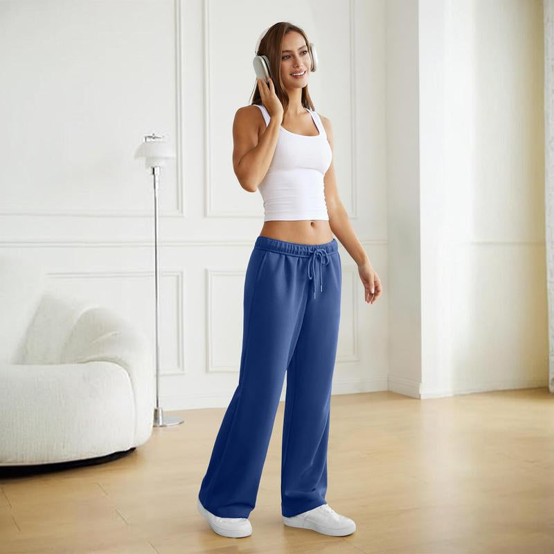 Dlooda Y2K Wide-Leg Sweatpants – Minimalist Baggy Lounge Trousers
