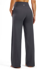 Yoga Pants Straight Wide Leg Trousers for Women - High Waist Stretch Tummy Control Pants Yoga Trousers 29''/31'' Suitable for Gym, Casual, Jogging, Yoga